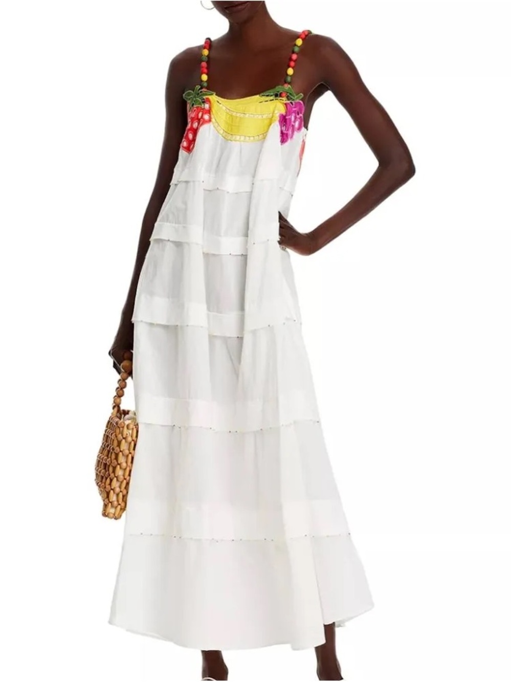 Farm Rio Richilieu Fr🍇🍎🍌s statement dress 100% cotton and fully lined size Small - Picture 5 of 10